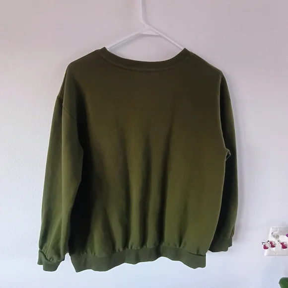 Black History Month Graphic Sweatshirt XXL Olive Green Pullover Streetwear - Picture 6 of 7